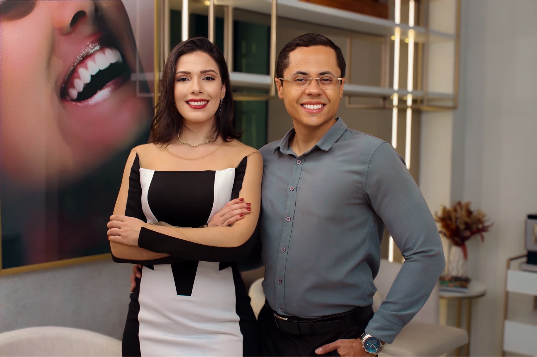 Ambiente calmo e arquitetônico da clínica Imerse